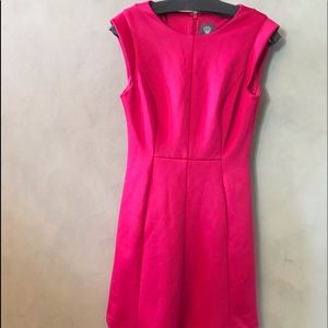Vince Camuto Size 2 Strawberry color dress with pockets.